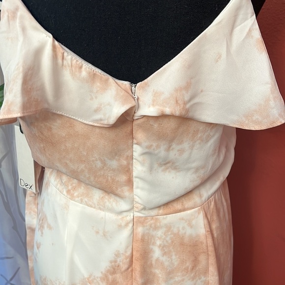 NEW Dex Blush Tie Dye Wrap Maxi Dress - Picture 8 of 10